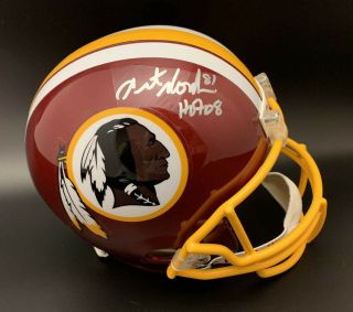Art Monk Signed Washington Redskins F/s Helmet,  Hof 08 Psa/dna Autographed
