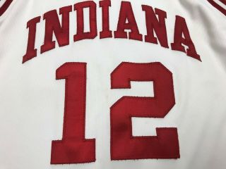 MENS AUTHENTIC INDIANA HOOSIERS GAME WORN ADIDAS BASKETBALL JERSEY SIZE 46 5
