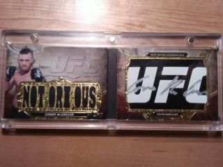 Topps Ufc Knockout Conor Mcgregor Glove Book Autograph 1/1