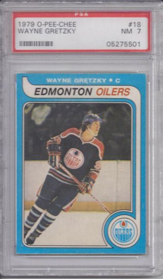 1979 O - Pee - Chee Wayne Gretzky 18 Hockey Card