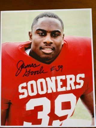 James Goode Oklahoma Sooners Signed 8x10 Photo