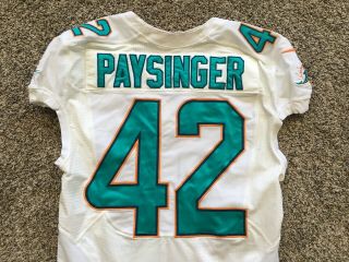Nfl Miami Dolphins Spencer Paysinger Game Worn Jersey All American Tv Show