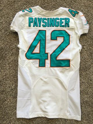 NFL MIAMI DOLPHINS SPENCER PAYSINGER GAME WORN JERSEY ALL AMERICAN TV SHOW 2