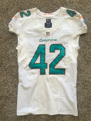 NFL MIAMI DOLPHINS SPENCER PAYSINGER GAME WORN JERSEY ALL AMERICAN TV SHOW 4