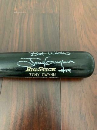 1984 85 Tony Gwynn Rawlings Real Game Bat Autograph Auto Tons of use & Tape 2