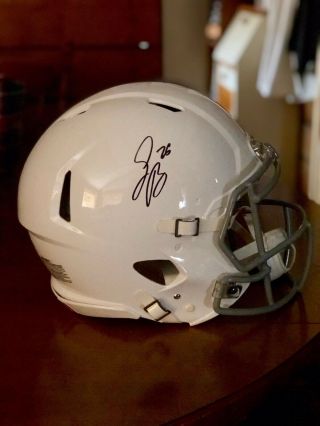 Saquan Barkley Signed Official On Field Game Helmet Penn State With Jsa Cert
