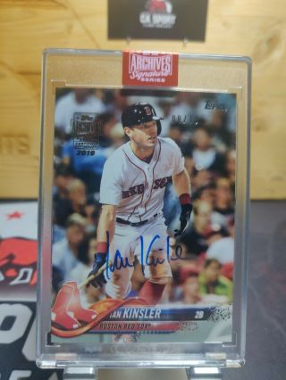 2019 Topps Archives Signature Series Autograph Auto /10 Ian Kinsler 2018 Topps
