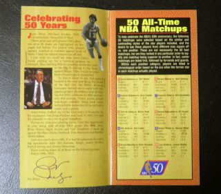 Miller Presents 50 NBA Fantasy Matchups 36 Page Booklet from 1997 3