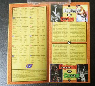 Miller Presents 50 NBA Fantasy Matchups 36 Page Booklet from 1997 4
