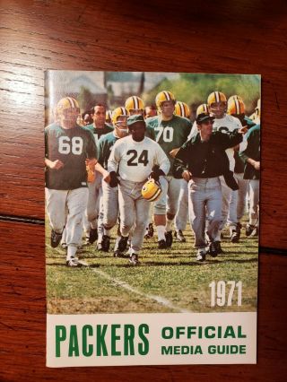 Vintage 1971 Green Bay Packers Nfl Media Guide Press Book Bart Starr