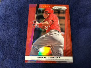 Mike Trout 2013 Panini Prizm Prizms Red Refractor 159