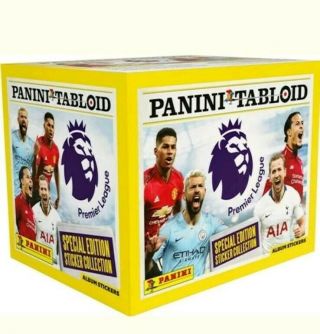 Panini Tabloid Premier League Stickers Full Box Of 50 Packets Rrp £35 New&sealed
