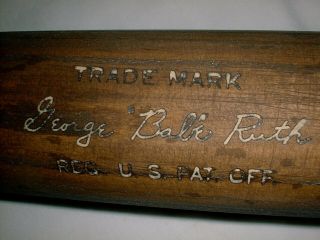 35 " Babe Ruth Bat Pre War 1930 Style Trade Mark Louisville Slugger 125 Rendition