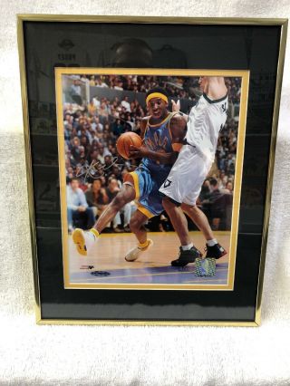 Kobe Bryant Signed Autograph 8x10 Photo Framed 41/80 Upper Deck Uda