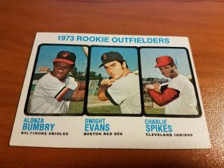 1973 Topps Dwight Evans Rookie Card 614 Nm Red Sox Rpjh99 Bv $20