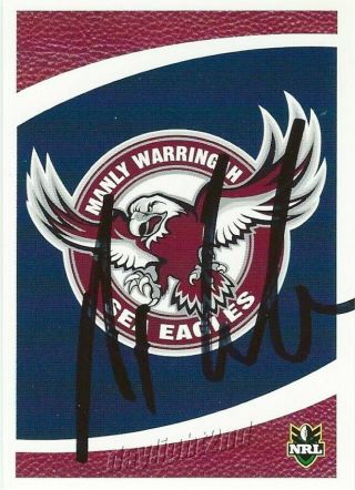 ✺signed✺ 2008 Manly Sea Eagles Nrl Premiers Card Des Hasler Centenary Telegraph