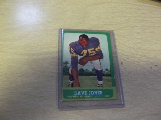 1963 Topps Football 44 Dave Jones Rc Card Rams Bv$60