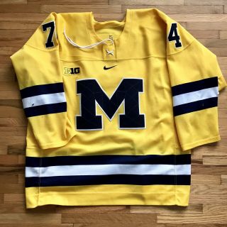 Michigan Wolverines Jersey Game Worn Hockey Ncaa Big Ten