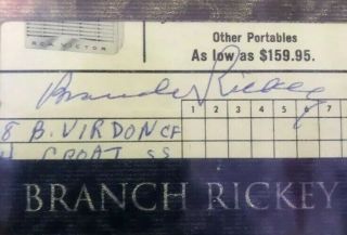 Jackie Robinson & Branch Rickey Cut Autographs 1/1 BGS 9.  5 Brooklyn Dodgers HOF 3
