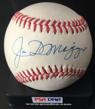 Joe Dimaggio Signed Mlb Baseball — Psa/dna — Autograph Al Ball —