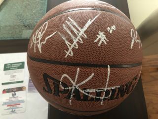 2015 - 16 Cleveland Cavaliers Lebron James Team Signed Spalding NBA Basketball JSA 2