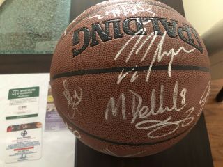 2015 - 16 Cleveland Cavaliers Lebron James Team Signed Spalding NBA Basketball JSA 3