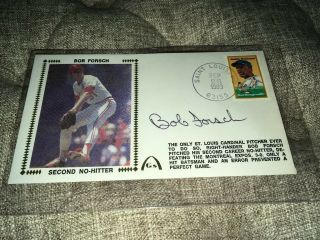 Bob Forsch St.  Louis Cardinals Signed First Day Cover Envelope W/our
