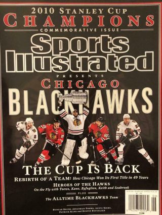 2010 Chicago Blackhawks Win The Stanley Cup Sports Illustrated 6/17/2010
