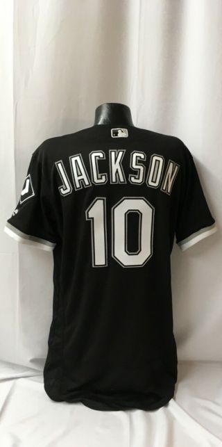 10 Austin Jackson Team Issued Chicago White Sox Jersey Sz 44 Mlb Authenticated
