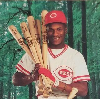 1990 Cincinnati Reds Signed Eric Davis GAME ISSUED GAME Bat AUTO 7
