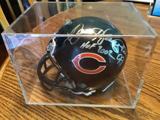 Dan Hampton Chicago Bears Hof Autographed Mini Helmet