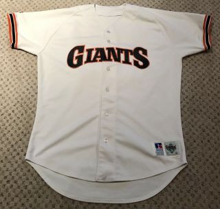 Todd Benzinger 1993 Game San Francisco Giants Jersey Official Stamp Red Sox
