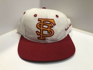 Vintage Russell Athletic Florida State University Seminols Fsu Snapback Hat Cap