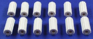 Eagle Toys Coleco Table Top Hockey Game White Rod Knobs (12)