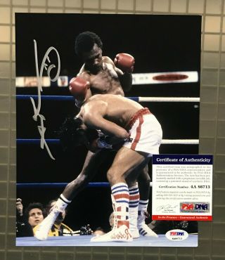 Sugar Ray Leonard Signed 8x10 Boxing Photo Psa/dna Autographed Auto