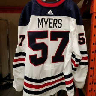 Winnipeg Jets Nhl 2018 - 19 Game Issued Not Worn Heritage Jersey Tyler Myers 57