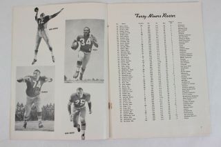 1960 San Francisco 49ers vs Dallas Cowboys Football Program NFL 9