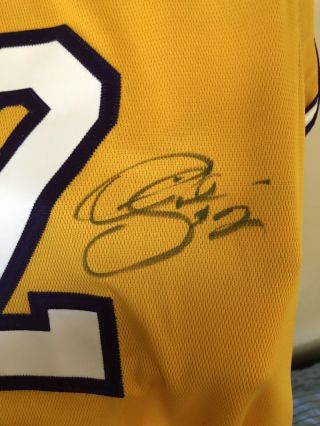 Lakers Derek Fisher 2 Game Issued Worn Signed Jersey - 2002 - 03 - kobe 4