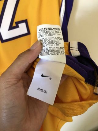 Lakers Derek Fisher 2 Game Issued Worn Signed Jersey - 2002 - 03 - kobe 9