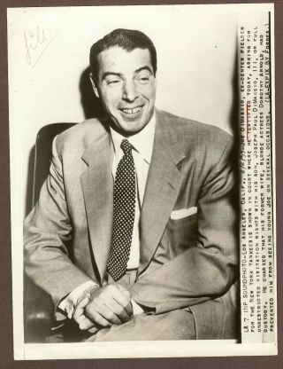 1953 Press Photo Joe Dimaggio Of The York Yankees In Court To Testify