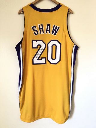 La Lakers Brian Shaw 20 Game Issued Worn Signed Jersey - 2001 - 02 - Kobe