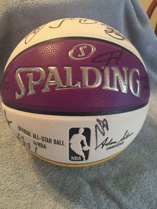 Nba 2018 All Star Signed Basketball By 26 Jsa Team Lebron James & Curry Durant