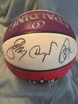 NBA 2018 All Star signed Basketball by 26 JSA Team Lebron James & Curry Durant 7