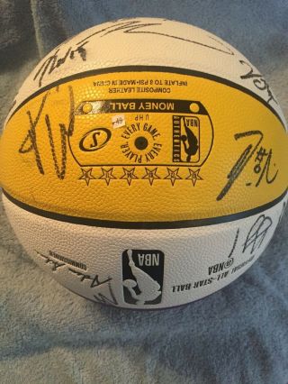 NBA 2018 All Star signed Basketball by 26 JSA Team Lebron James & Curry Durant 9