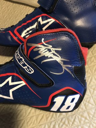 NASCAR Kyle Busch Autographed Race Shoes Authentic JGR Uniform 18 3