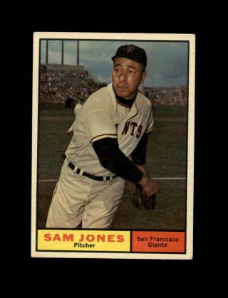 1961 Topps Baseball 555 Sam Jones (giants) Exmt
