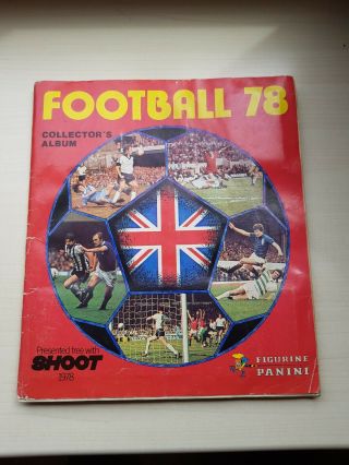 Vintage Panini : Football 78 Sticker Album : 100 Complete.