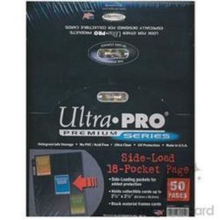 200 Ultra Pro Premium 18 Pocket Side Load Pages Sheets