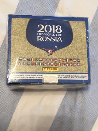 Panini World Cup 2018 Russia Football Stickers - Full Box - 100 Packets.