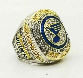 Ring Of 2019 St Louis Blues Nhl Stanley Cup Championship Rings - All Sizes